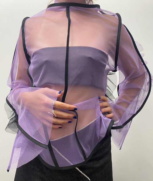 Tulle Top Purple
