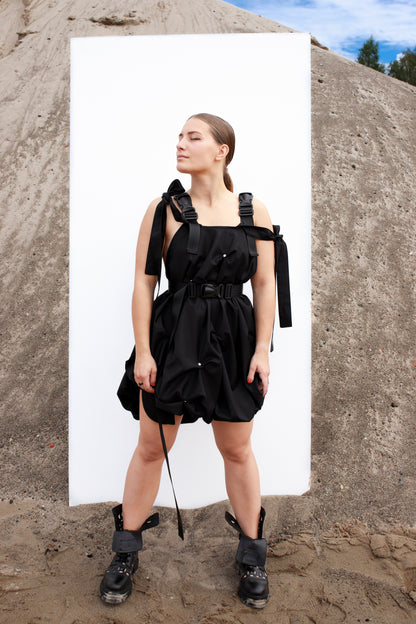 Bubble dress black